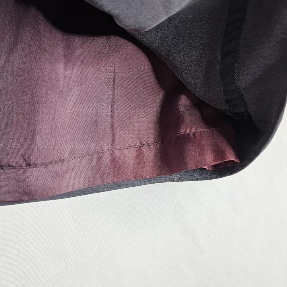 Vintage JONES NEW YORK 100% Silk Skirt CHARCOAL GRAY size 4 Preppy Basic Classic - Picture 4 of 6